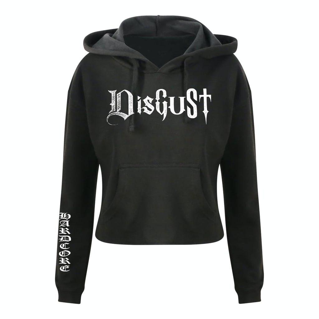 Disgust Black Cropped hoodie