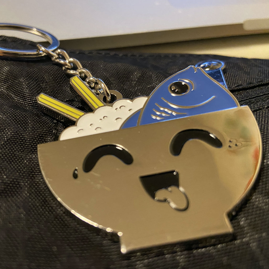 [Merch] Free Fish and Rice Keychain