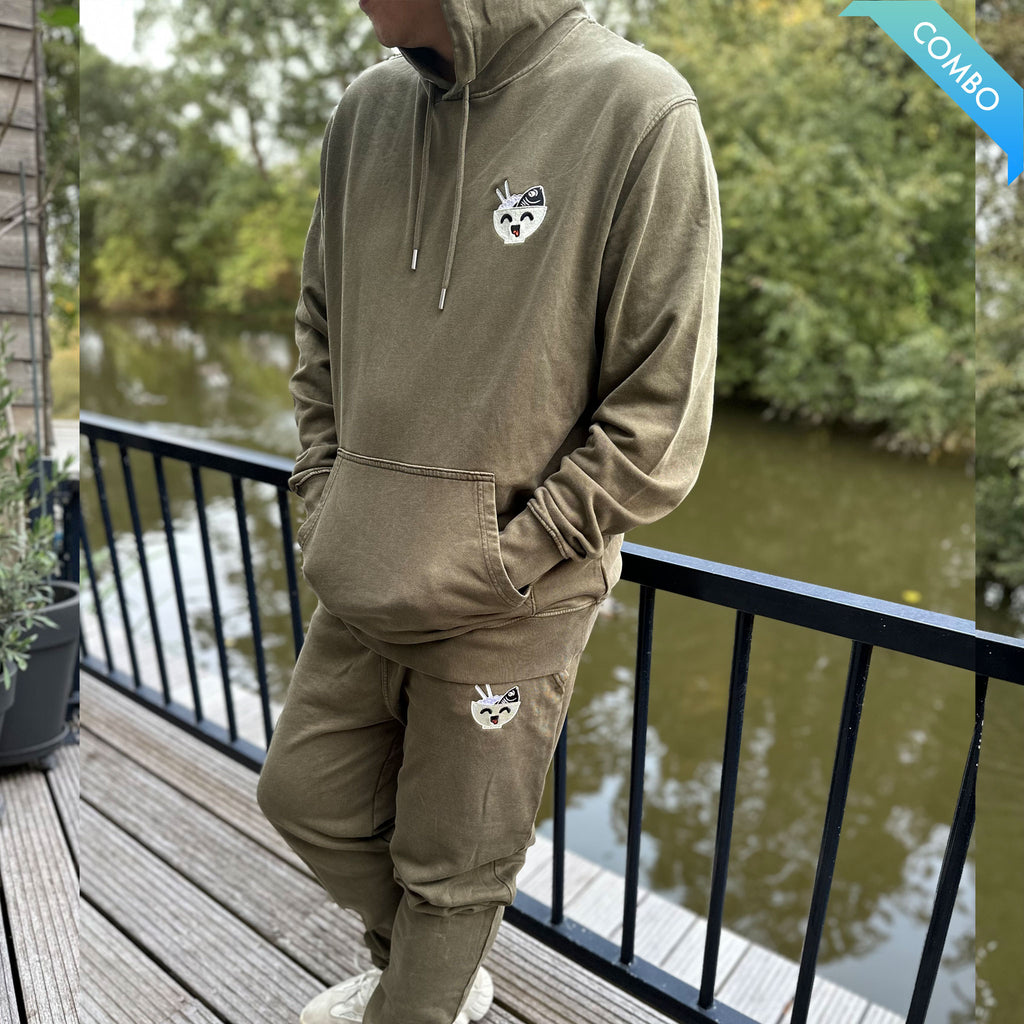 Fish and Rice Olive Hooded Tracksuite
