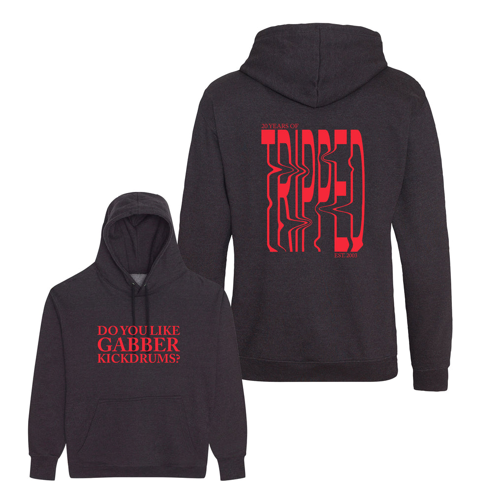 20 YRS Tripped Hoodie Red