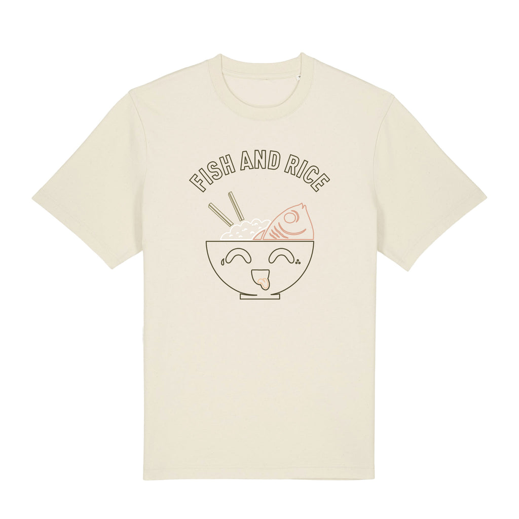 Fish and Rice oversized Natural Tee
