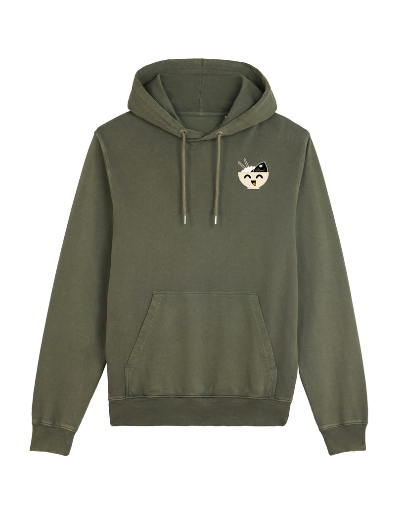 Fish and Rice Olive Hoodie