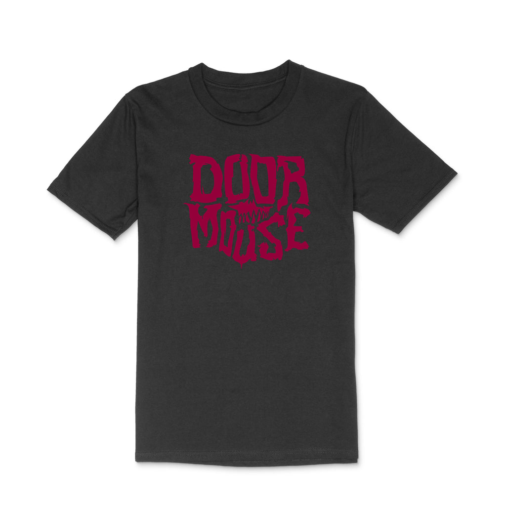 Doormouse burgundy logo tee