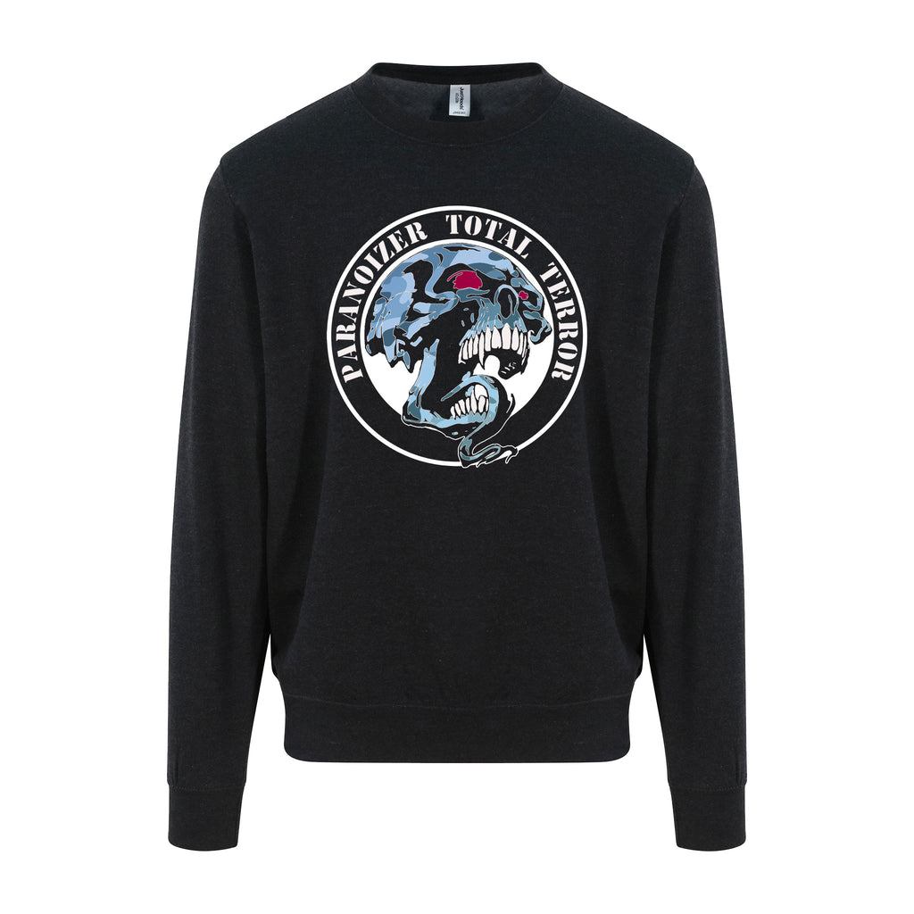 Paranoizer Blue Skull Crewneck